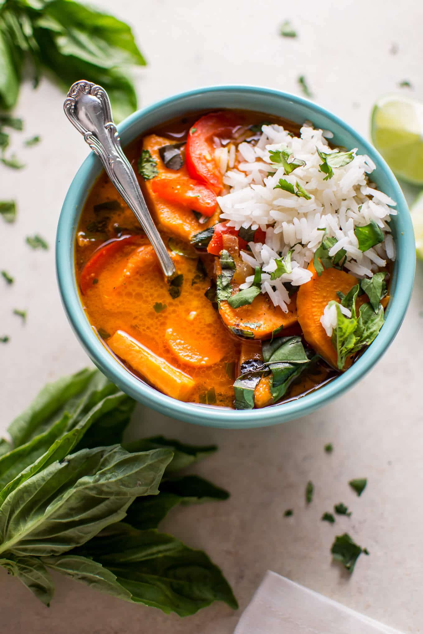 Thai Sweet Potato Coconut Red Curry • Salt & Lavender