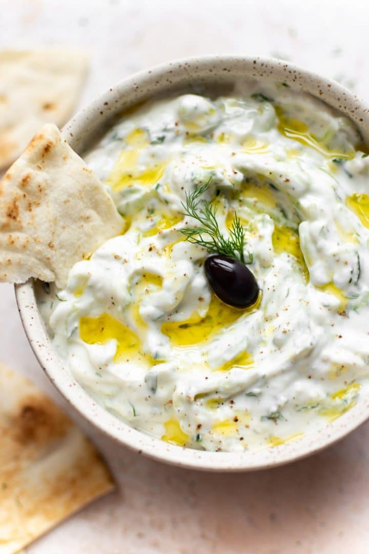 tzatziki close-up photo