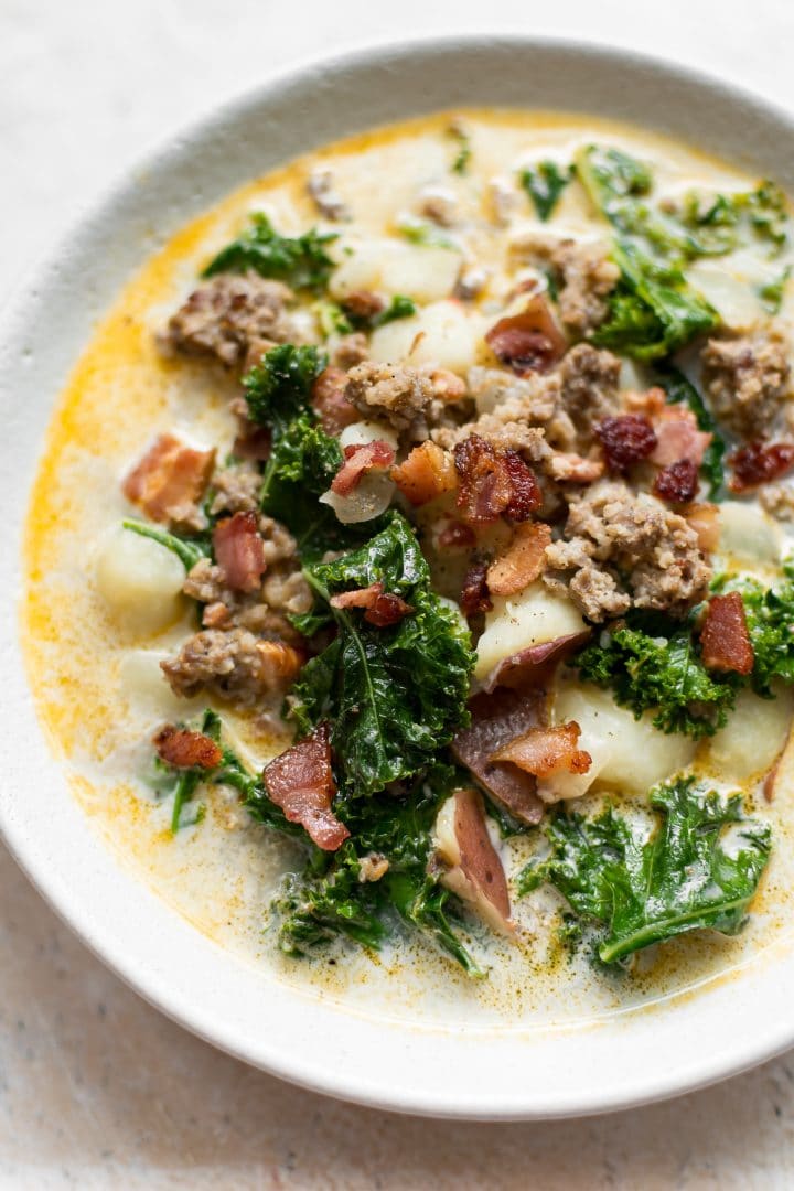 Zuppa Toscana (Sausage, Bacon, Potato, and Kale Soup) • Salt & Lavender