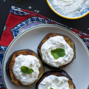 Fried Eggplant with Tzatziki - Salt & Lavender