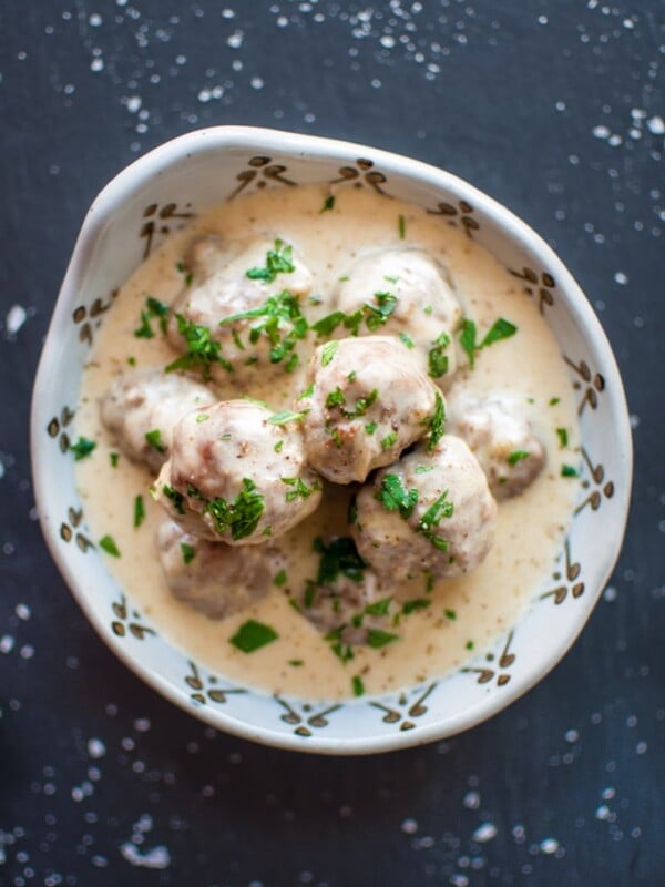 Meatballs in a Creamy Sauce - Salt & Lavender