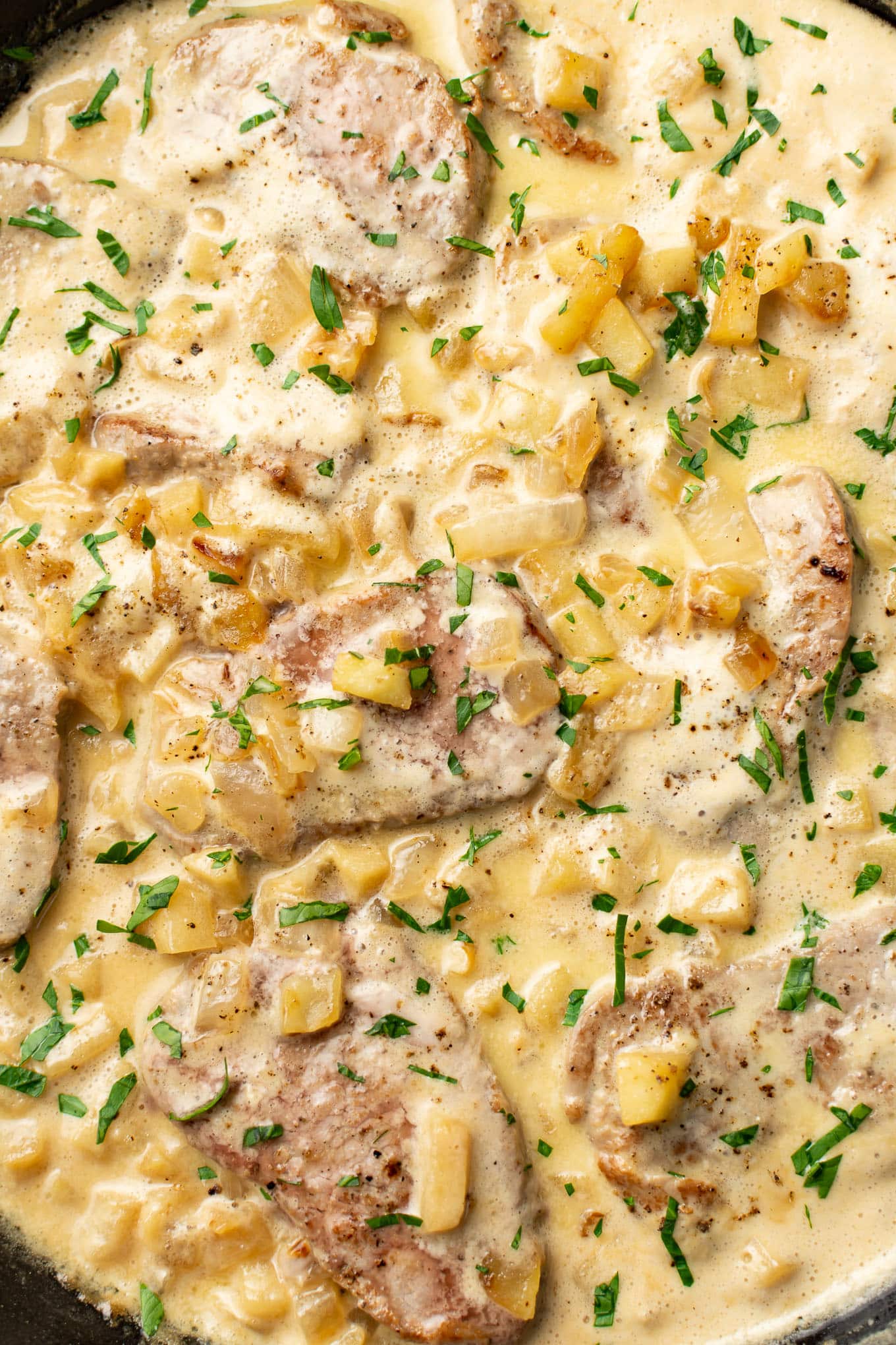Creamy Brandy Apple Pork Tenderloin • Salt & Lavender