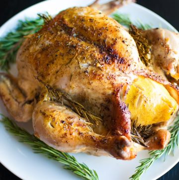 Easy Roast Chicken with Lemon and Rosemary - Salt and Lavender