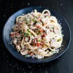 Pancetta, Mushroom, and Garlic Linguini - Salt & Lavender