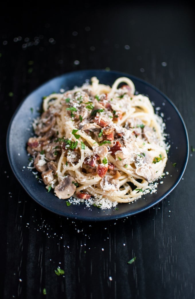 Creamy Linguine with Lemon and Pancetta - The Defined Dish