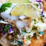 Fish Tostadas with Yogurt Slaw - Salt & Lavender