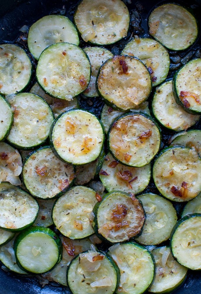 Zucchini with Onions - Salt & Lavender