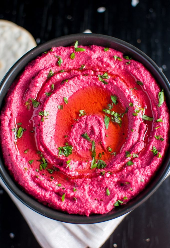 You'll want this vibrant and delicious beet hummus at your next party!