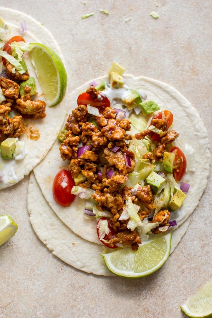 tortillas with barbecue chicken tacos with ground chicken