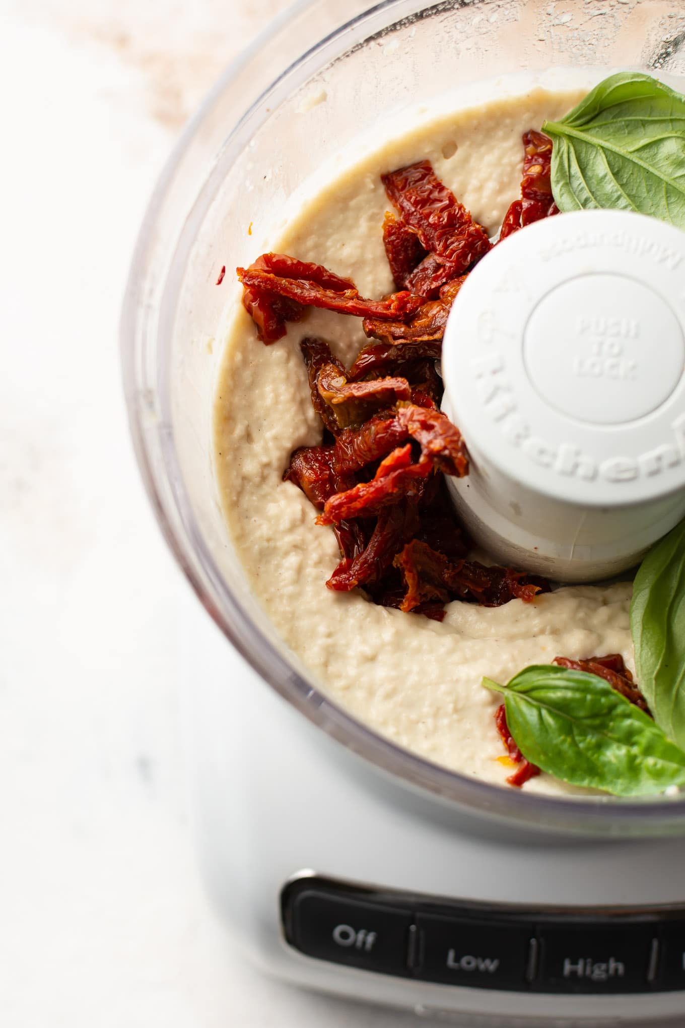 Sundried Tomato and Basil White Bean Dip • Salt & Lavender