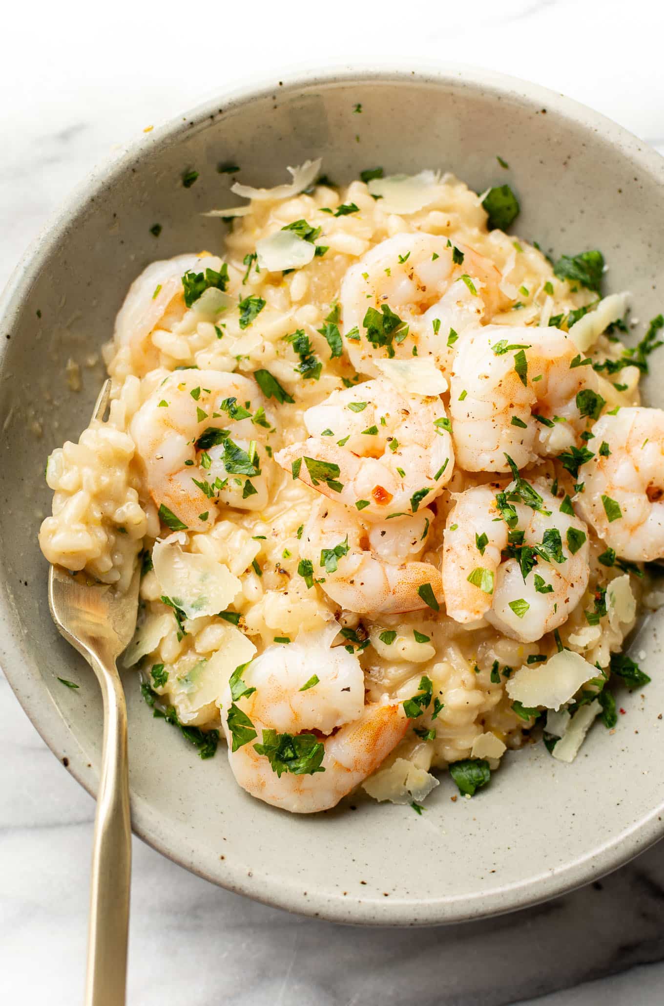Lemon Garlic Shrimp Risotto