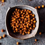 Southwest spiced crunchy chickpeas are a healthy, tasty, and easy to make snack or salad topping.