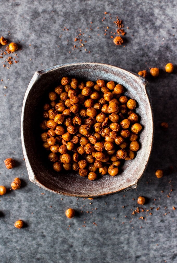 Southwest Spiced Crunchy Chickpeas via Salt & Lavender