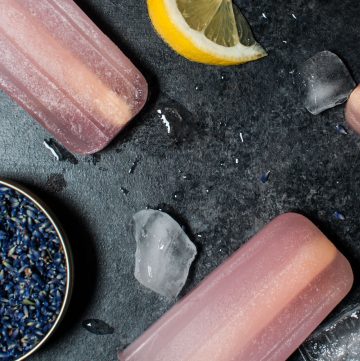 These lavender lemonade popsicles are refreshing, fragrant, and not too sweet.