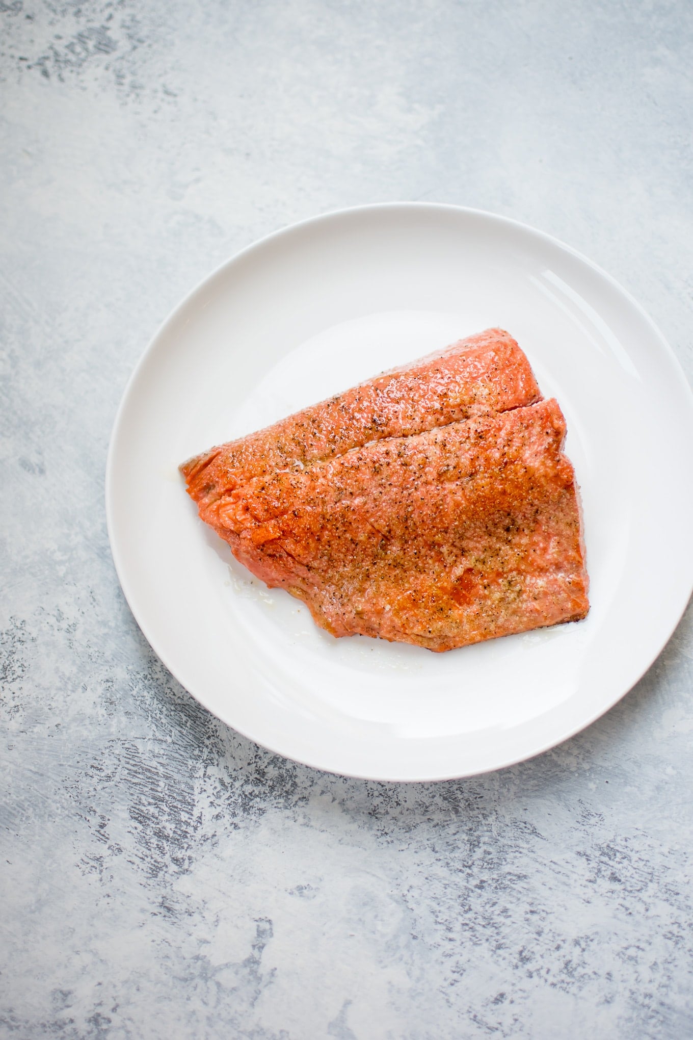 Salmon Pasta with a Creamy Garlic Sauce • Salt & Lavender