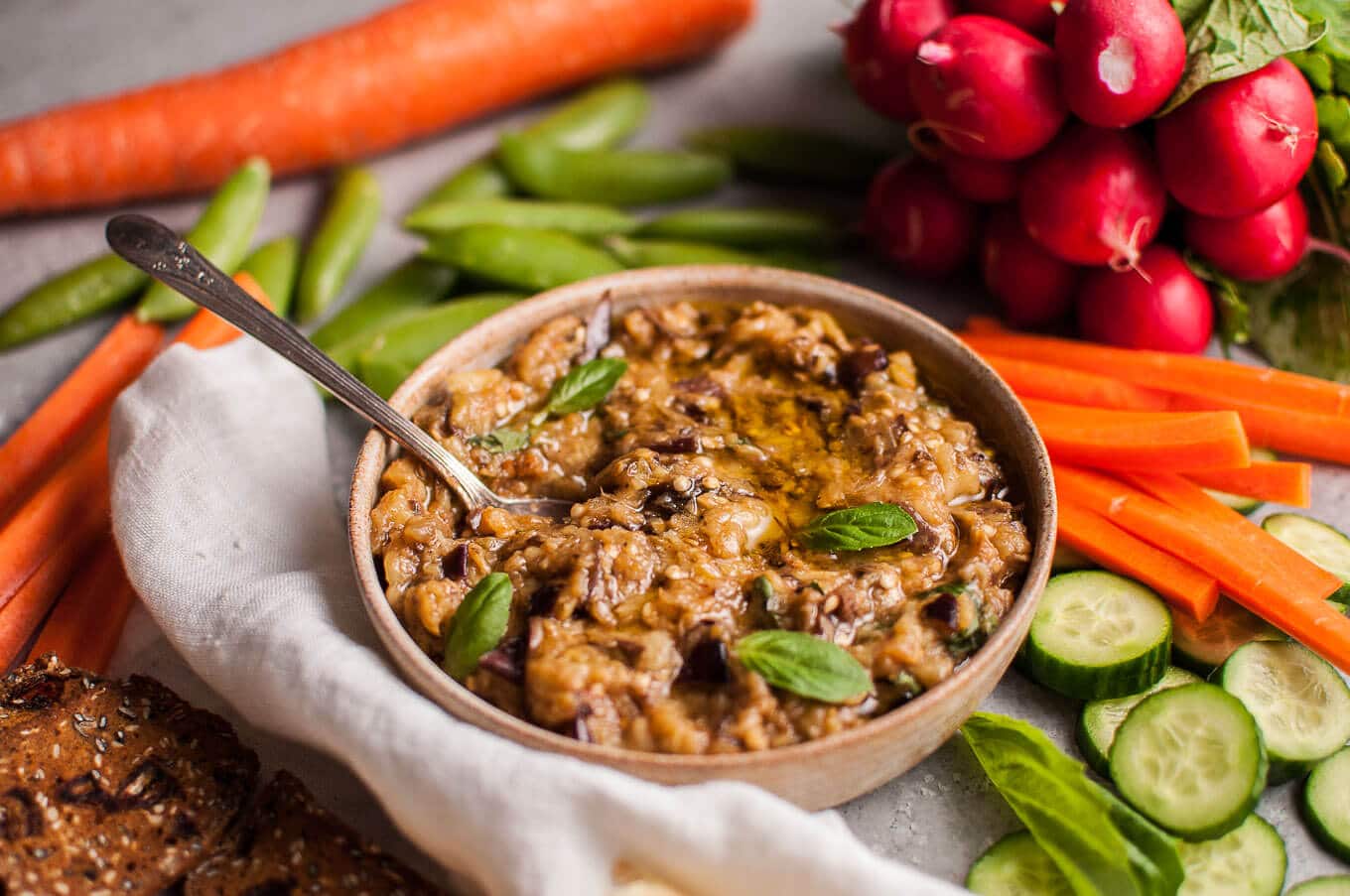 Roasted Eggplant Dip • Salt & Lavender