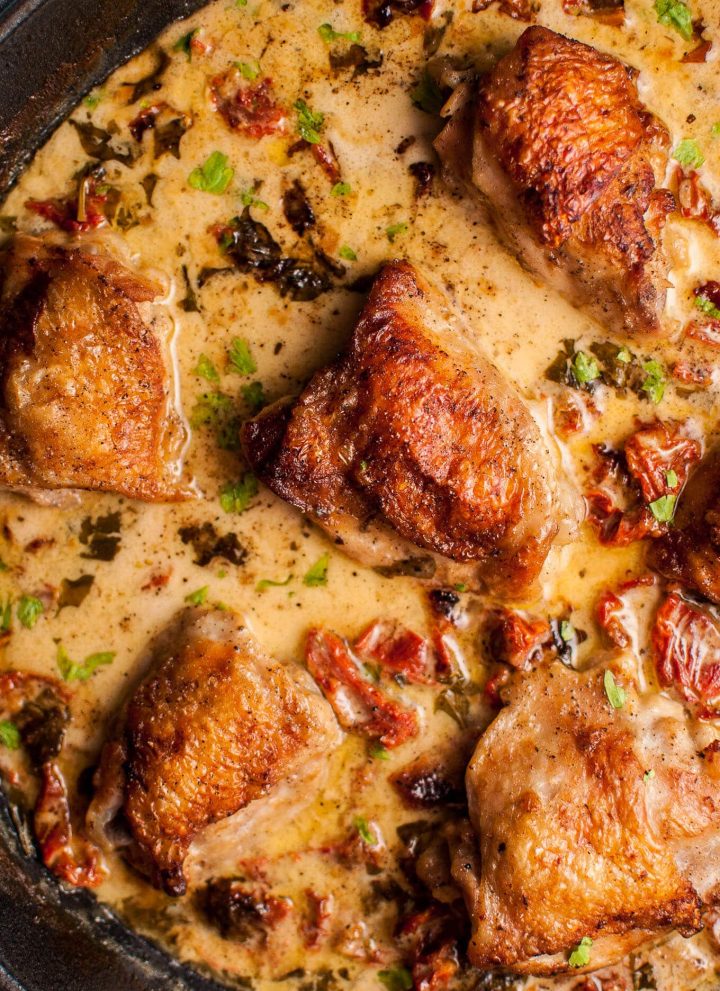 Crispy chicken in a creamy sun-dried tomato and basil sauce is comforting and decadent. You will love how easily these classic flavors come together for the perfect entree!