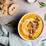 This pumpkin and cauliflower soup with ginger is a healthy way to get your pumpkin fix in this autumn! This soup is thick, hearty, and comforting.