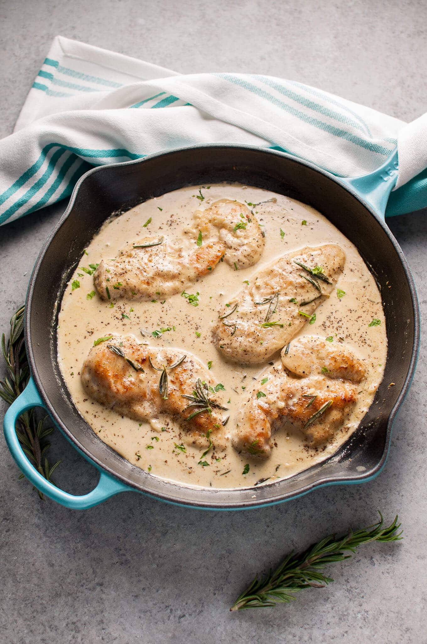 Creamy Dijon Rosemary Chicken • Salt & Lavender