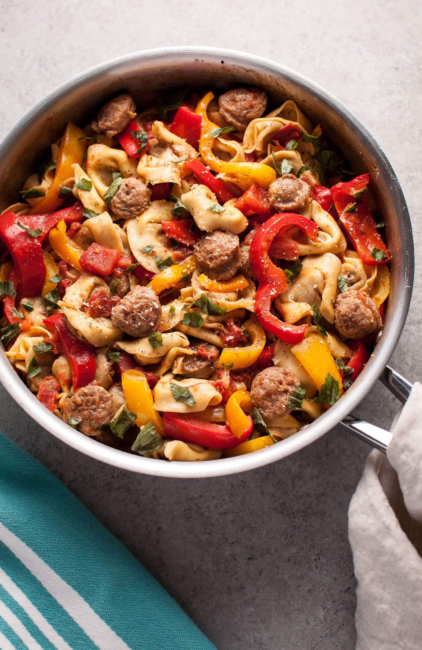 Tortellini with Sausage and Peppers • Salt & Lavender