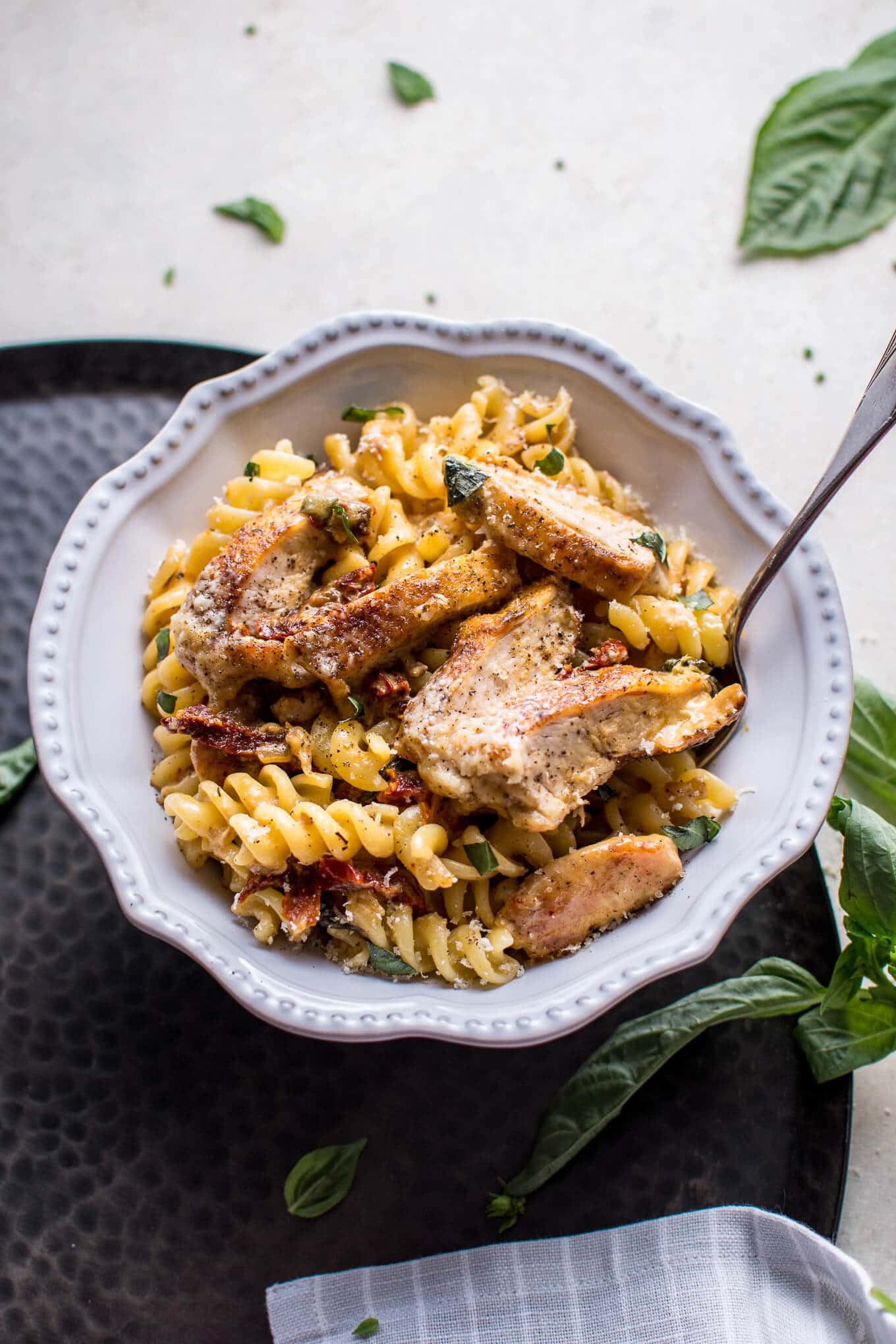 Creamy Sundried Tomato and Basil Chicken Pasta • Salt & Lavender