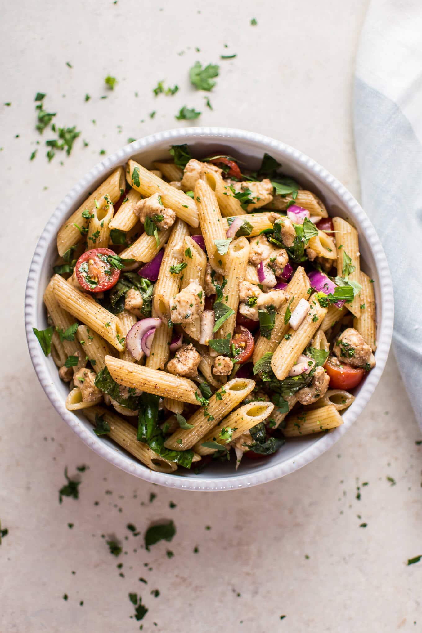 Balsamic Caprese Pasta Salad