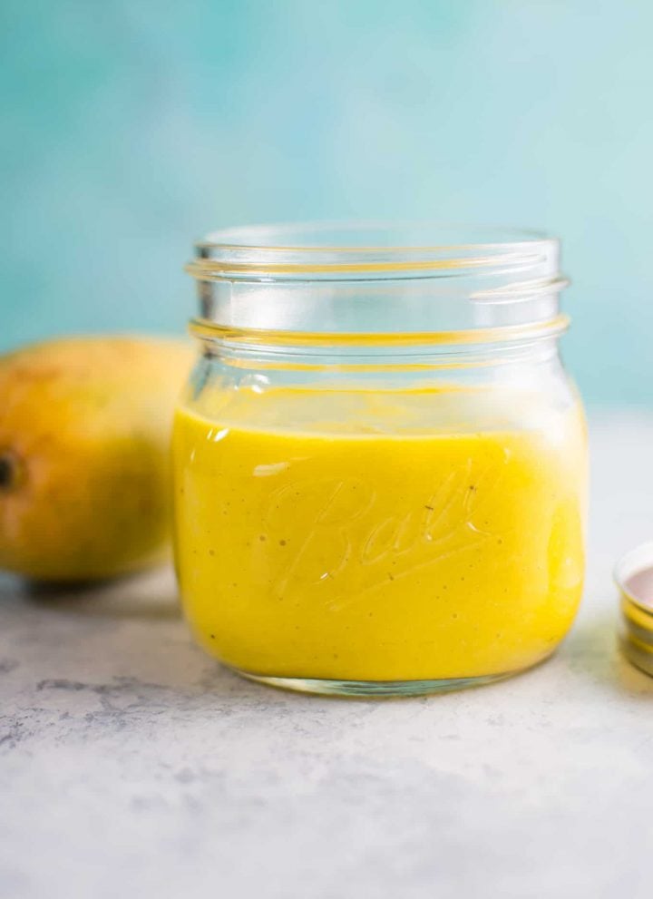 This mango salad dressing is fresh and fruity and contains only a handful of ingredients!