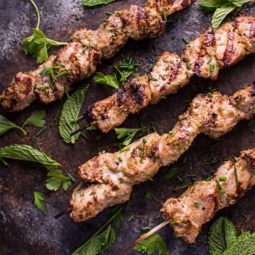 These Vietnamese lemongrass grilled pork tenderloin skewers are an easy dish that will remind you of your favorite Vietnamese restaurant!