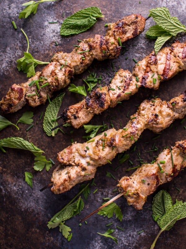 These Vietnamese lemongrass grilled pork tenderloin skewers are an easy dish that will remind you of your favorite Vietnamese restaurant!