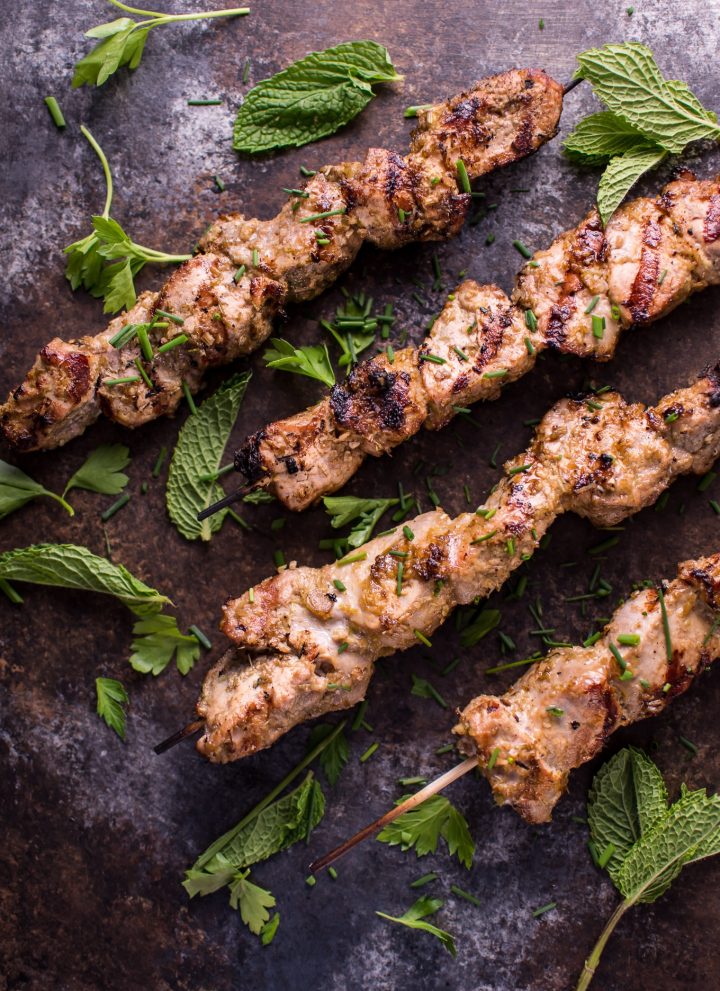 These Vietnamese lemongrass grilled pork tenderloin skewers are an easy dish that will remind you of your favorite Vietnamese restaurant!