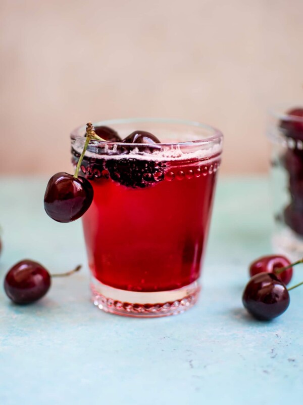This homemade cherry vanilla soda is easy, delicious, and contains only 5 ingredients.