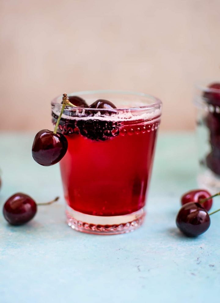 This homemade cherry vanilla soda is easy, delicious, and contains only 5 ingredients.