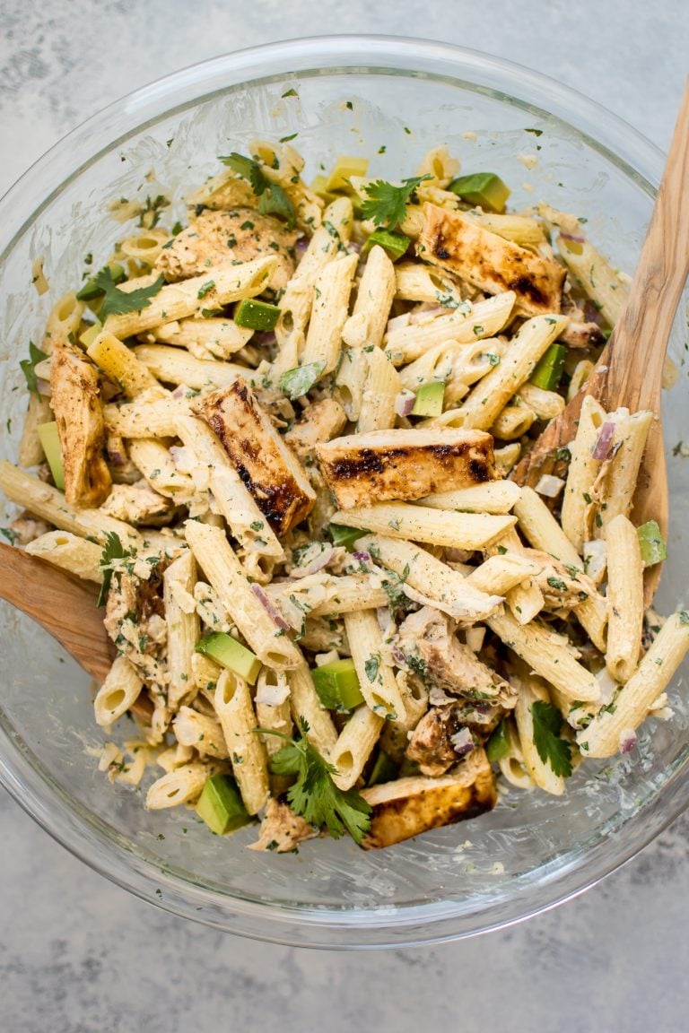 Grilled Chicken Pasta Salad • Salt & Lavender
