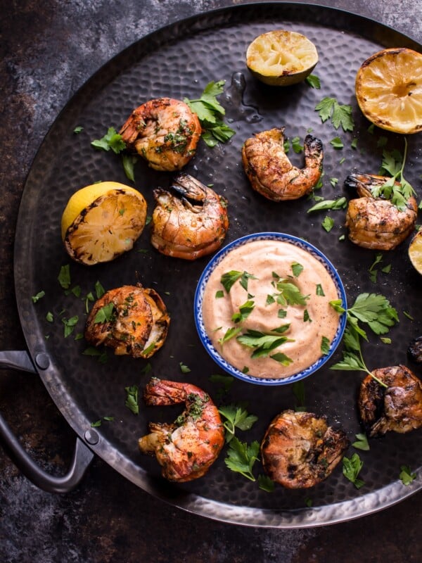 These grilled garlic jumbo shrimp are an impressive and flavorful dish that's a perfect appetizer for summer entertaining!