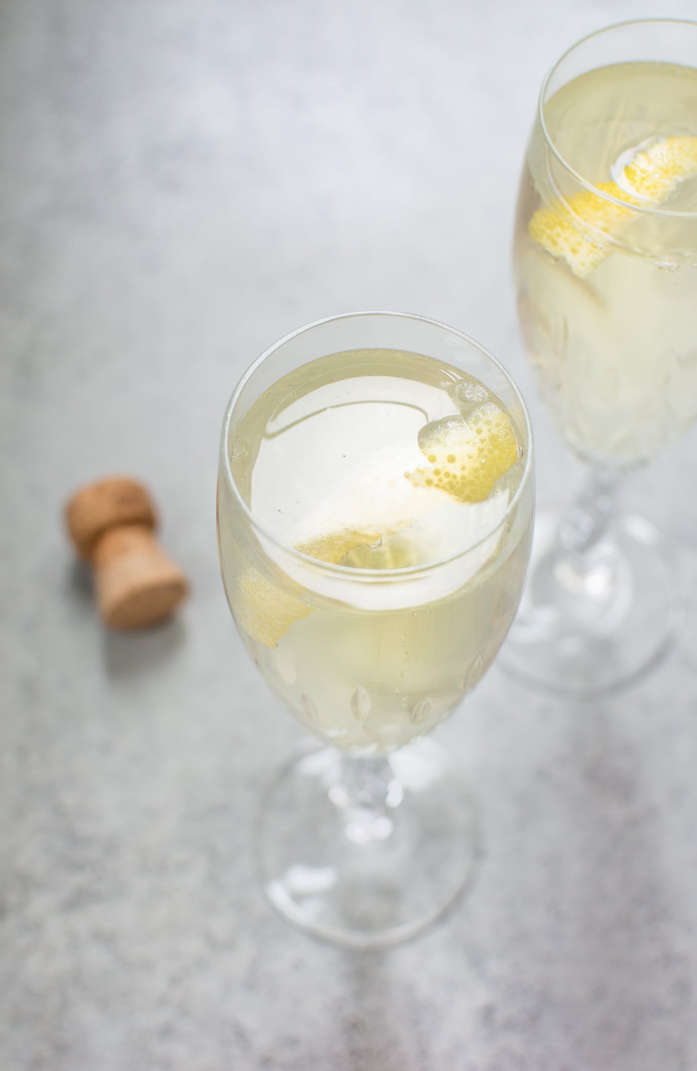 Lemon Champagne Cocktail • Salt & Lavender