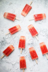 These watermelon margarita popsicles with no added sugar are naturally sweet, refreshing, and perfect on a hot summer day!