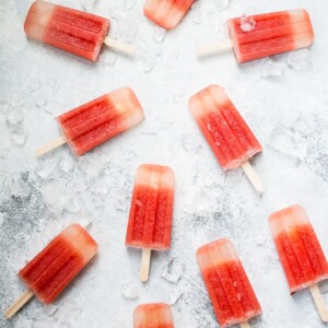 These watermelon margarita popsicles with no added sugar are naturally sweet, refreshing, and perfect on a hot summer day!