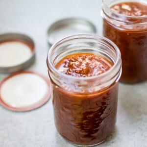 This easy homemade apricot BBQ sauce is sweet and tangy, and you can really taste the flavor of the fresh apricots. It's great on grilled chicken!