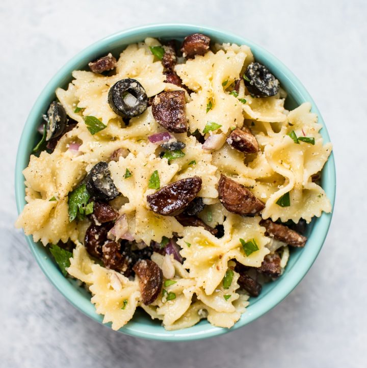 Crispy Chorizo Pasta Salad • Salt & Lavender