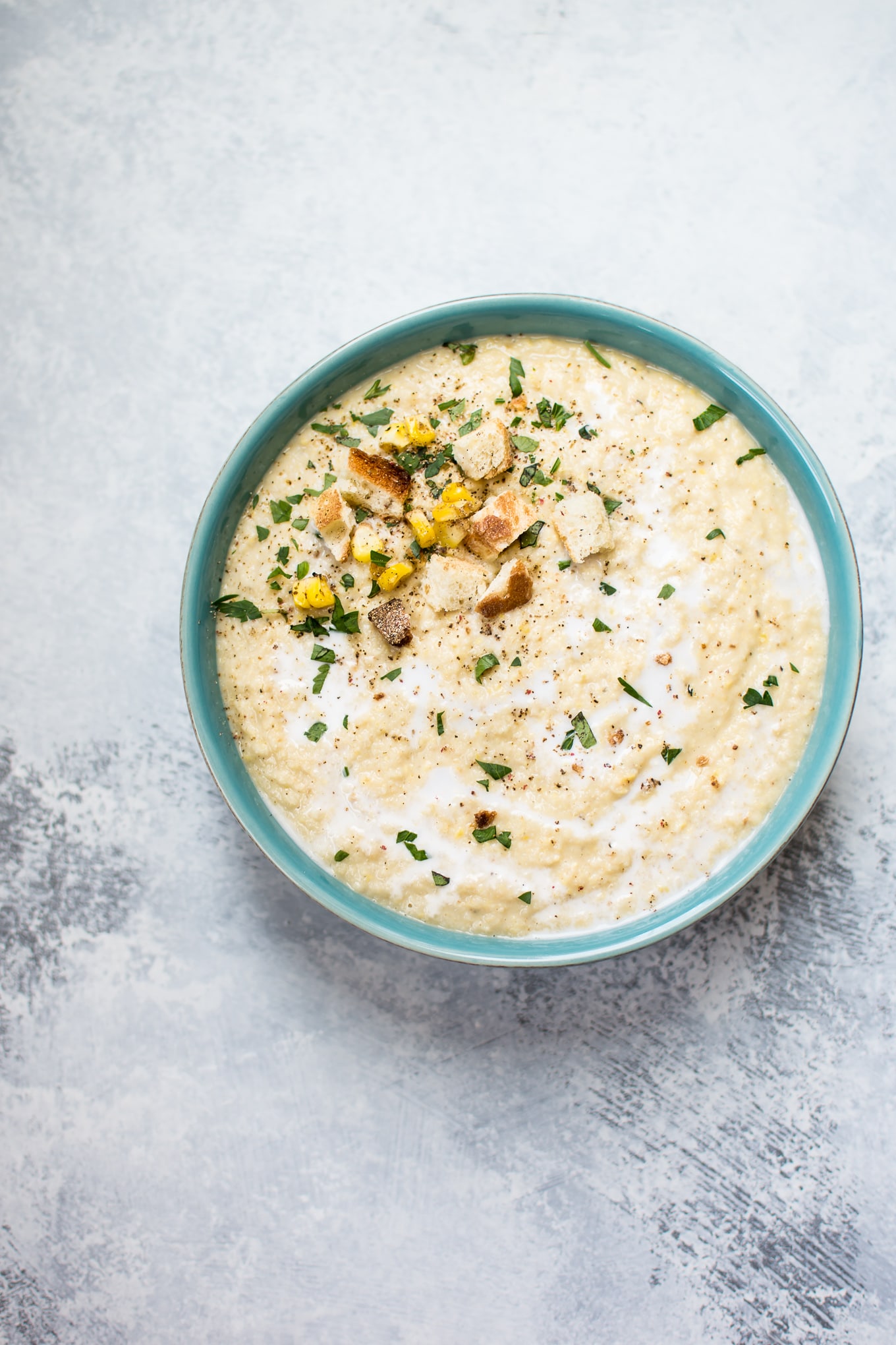 Corn and Cauliflower Soup