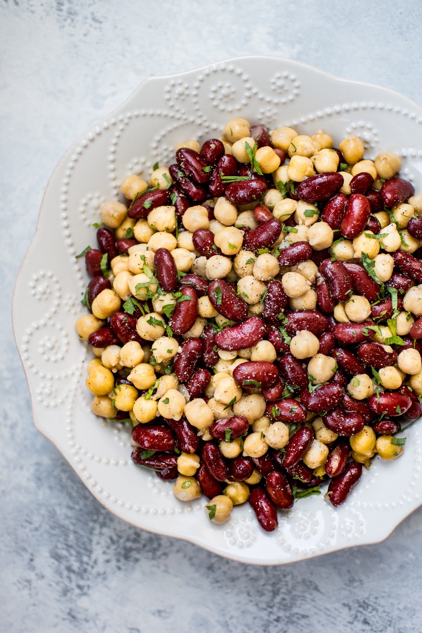 Kidney Bean and Chickpea Salad • Salt & Lavender