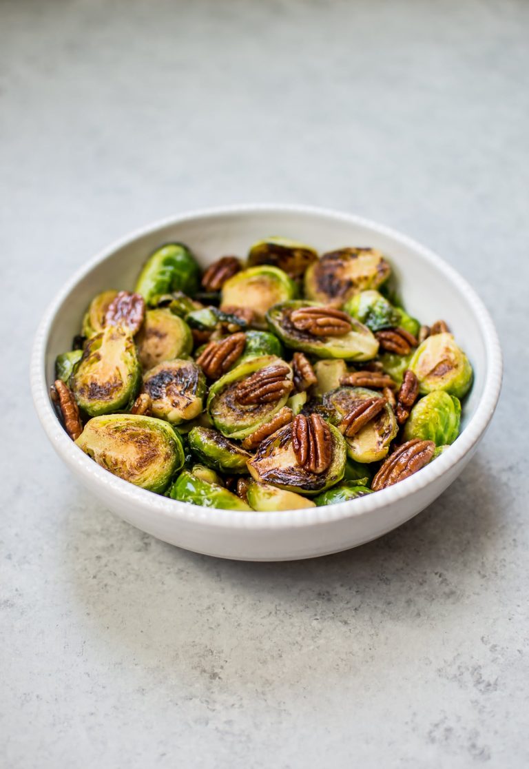 Maple Pecan Brussels Sprouts • Salt & Lavender