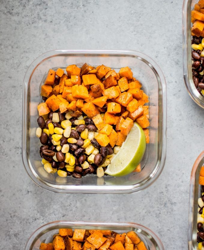 Mediterranean Vegan Meal Prep Bowls • Salt & Lavender