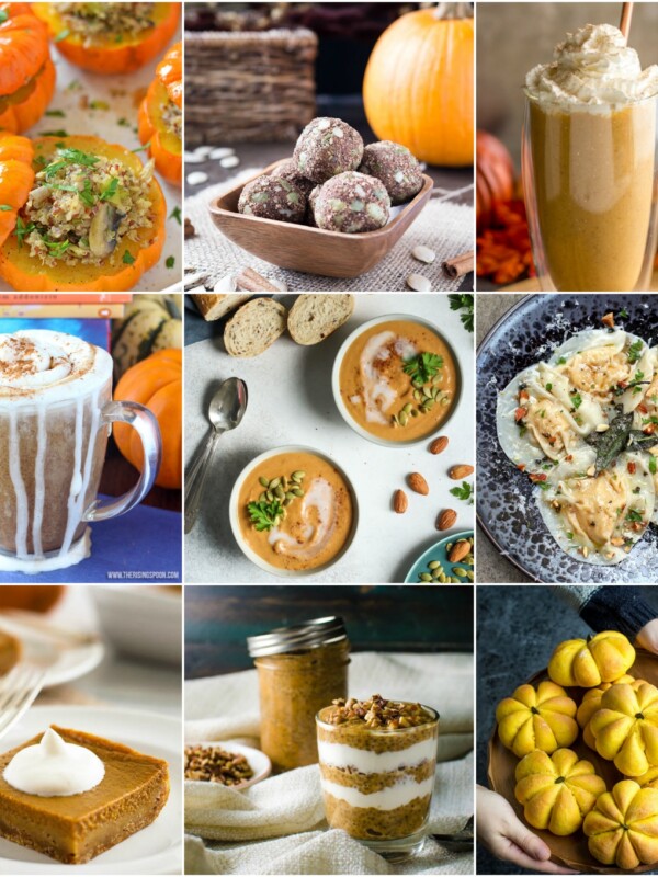 This roundup of 20 healthy pumpkin recipes will satisfy your pumpkin cravings all fall long! Half the recipes are sweet, and half the recipes are savory.