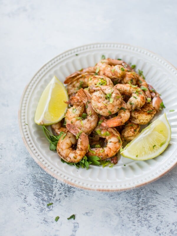 These baked chili lime shrimp are a fast and flavorful main course. Ready in just over 30 minutes, including prep and marinating time!
