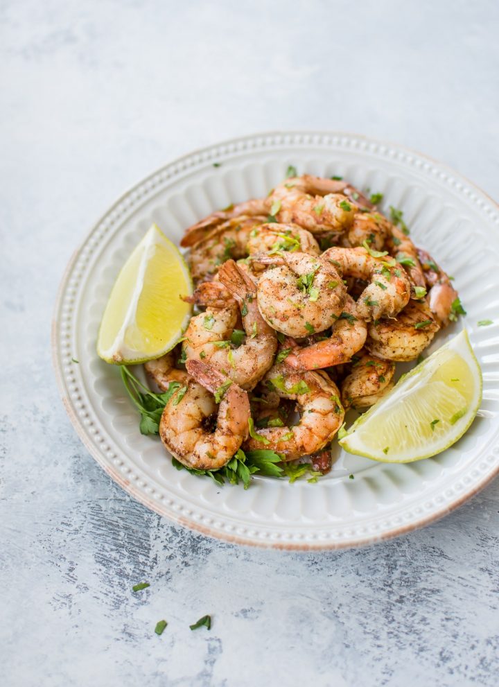 These baked chili lime shrimp are a fast and flavorful main course. Ready in just over 30 minutes, including prep and marinating time!