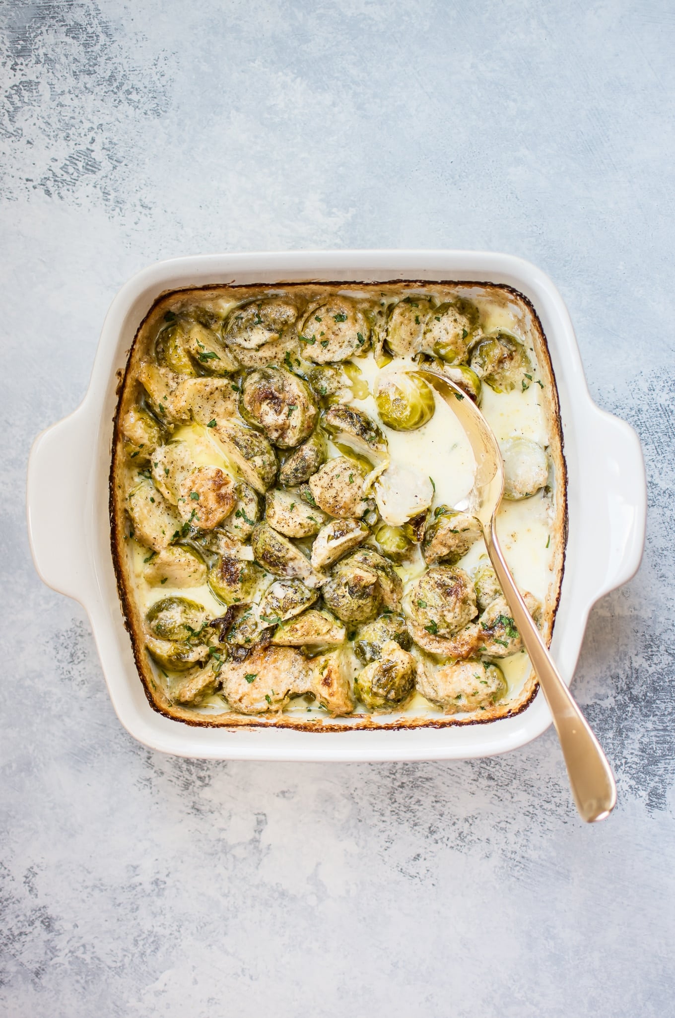 Creamy Baked Brussels Sprouts • Salt & Lavender