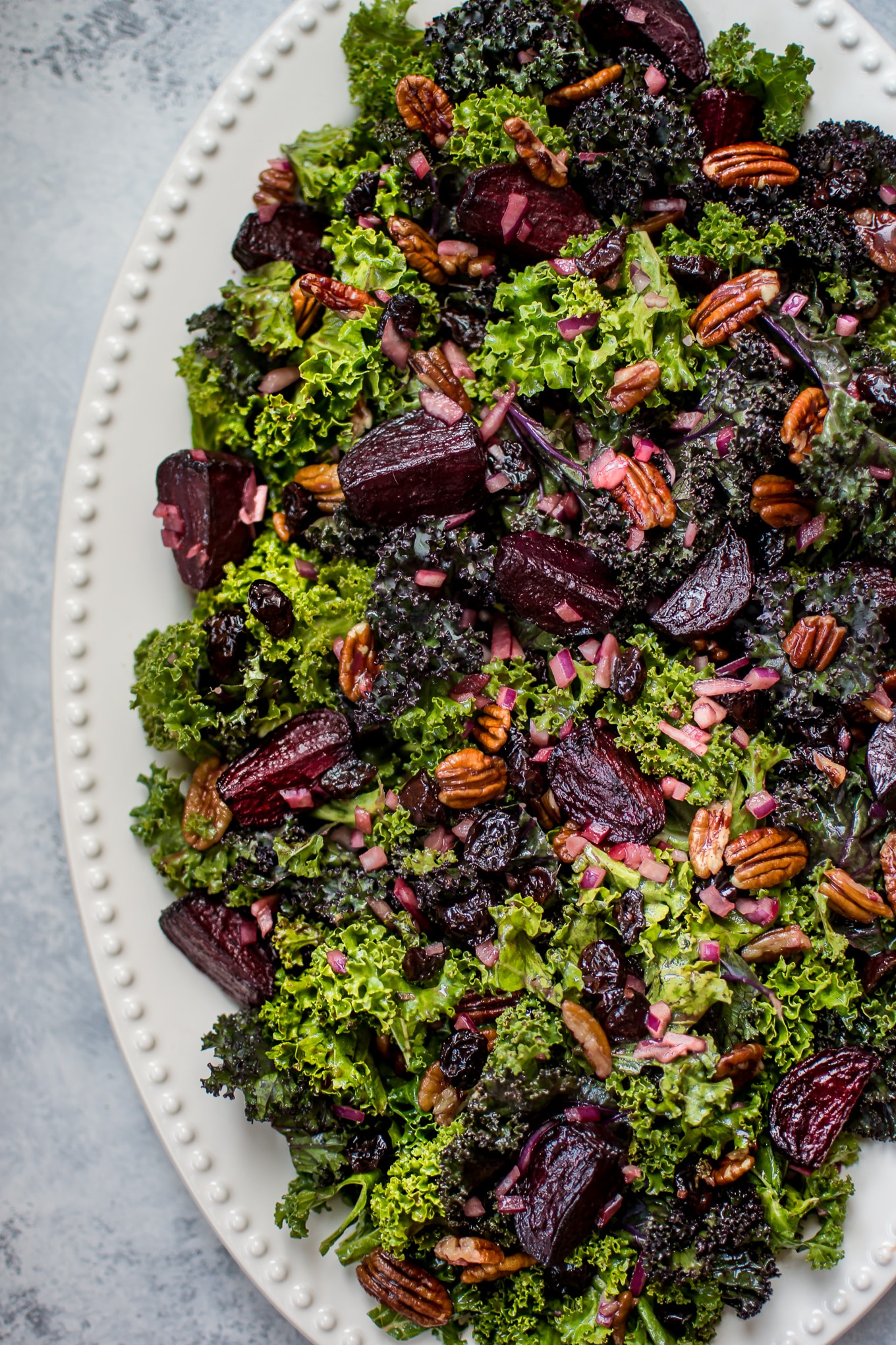 Roasted Beet and Kale Salad • Salt & Lavender