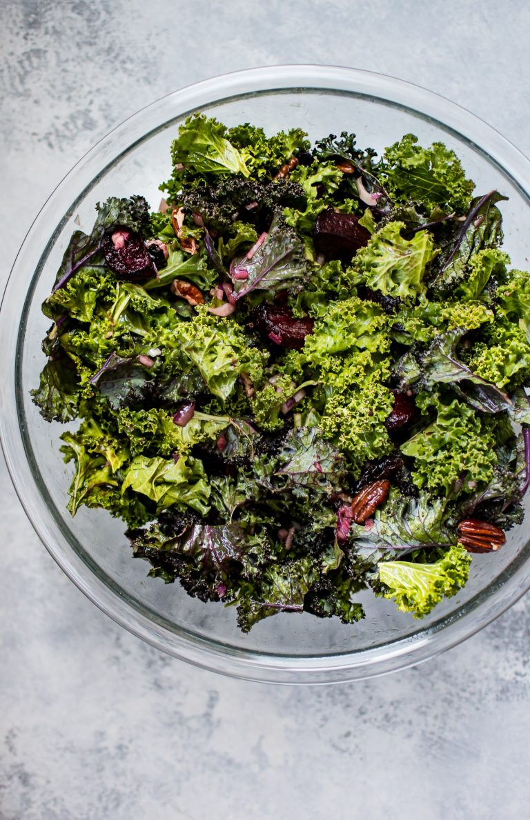 Roasted Beet and Kale Salad • Salt & Lavender
