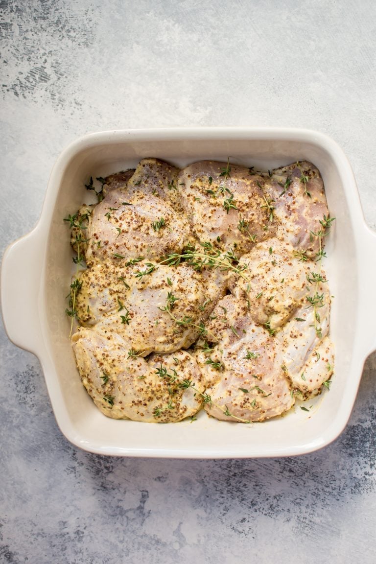 Easy Roasted Mustard Chicken Thighs • Salt & Lavender